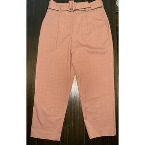 Ann Taylor Midrise Belted Tapered Trouser Pant - Size 6P